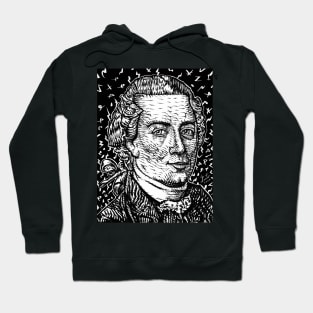 IMMANUEL KANT ink portrait .1 Hoodie